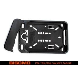 Removable Frame Number Plate Holder 135 x 110 cm for Moped, Scooter, E-Bike, Moped - Quick and Easy Assembly, Practical Folding Function, Robust and Durable Material