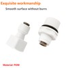 Ctyjia 2 Pcs Pushfit Straight Connector, 1/2" Male Thread/Female Thread