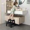 HOUCHICS Step Stools for Adults, Wooden Step Stool with 400