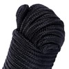 WedDecor 3mm Roman Blind Cord, 25 Meters Black Braided Cord