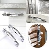 IGNPION 2pcs Crystal Drawer Handles Drawer Wardrobe Kitchen Door Knob