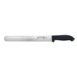 Dexter-Russell 36010 12" Slicer Knife, 360 Series, High-Carbon Stainless Steel Blade, Scalloped Edge for Meat, Bread, and Vegetables, Slip-Resistant Black Handle, Made in USA