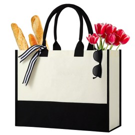 Women Canvas Tote Bag, Gifts for Her Birthday, Mother's Day, Valentine’s Day, Christmas, Thanksgiving or Retire Gift(Blank)