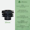 eco-filtration - 25mm Threaded Tank Connector | Bulkhead PVC Plumbing