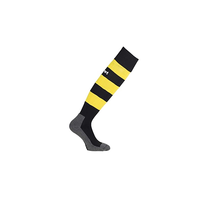 uhlsport Team PRO Essential Stripe Socken, Calze da Uomo, Nero/Giallo