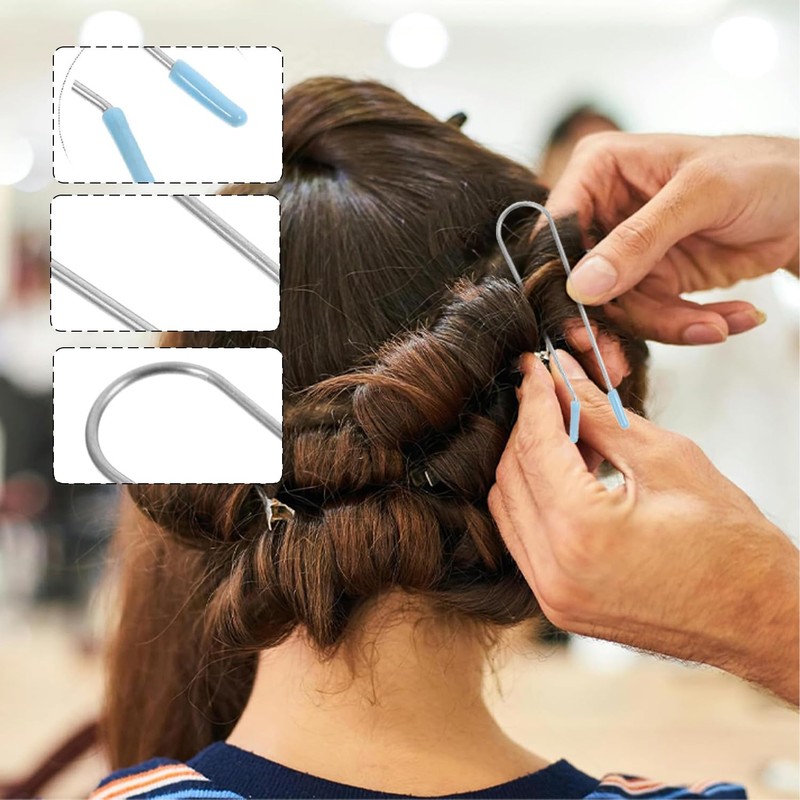 DDRAUY 20Pcs Hot Curler Clips Replacement Kit, Stainless Steel, Hot