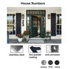 nanlyiau 6in/153mm Modern Anthracite Grey House Number Plaque Stainless Steel