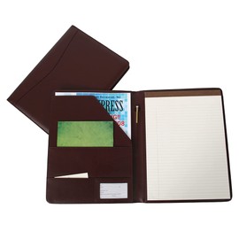 Royce Leather Aristo Padfolio, Aristo Italian Bonded Leather, Burgundy