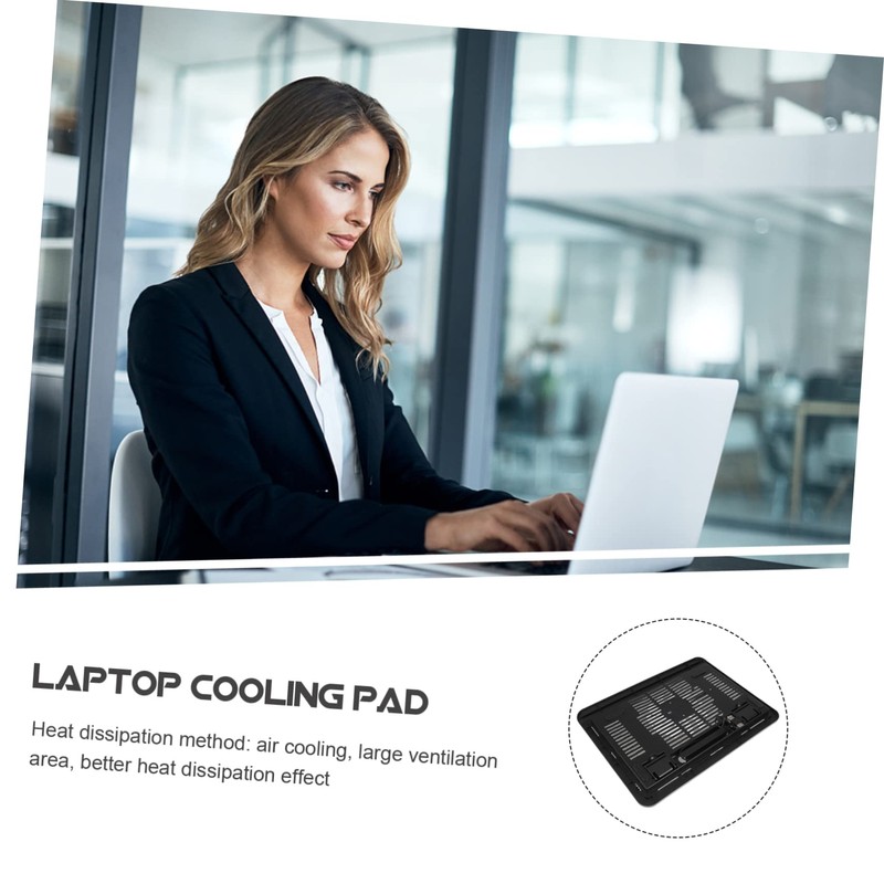 KICHOUSE Silent Laptop Cooler Cooling Pad Laptop Stand for Gaming