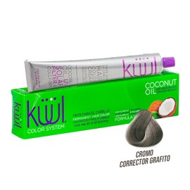 KÜÜL - Color System Corrector de Color para Cabello Tono Cromo Grafito 90 ml, con Aceite de Coco y Filtro UV, Prolonga Intensidad del Color, Aporta Hidratación, Brillo y Sedosidad, Coloración Cabello