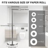 BGL Toilet Paper Holder Brushed Nickel 2 Pack Standing On