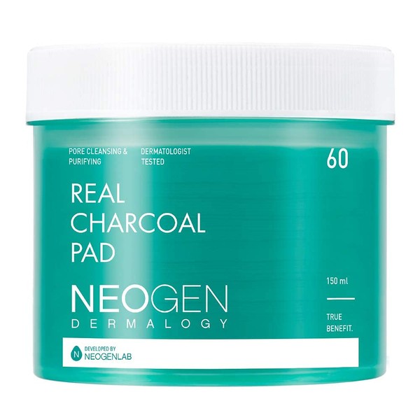 DERMALOGY by NEOGENLAB PHA Gauze Peeling - Formulated with AHA BHA PHA Exfoliating & Cleansing Pad (60 - Real Chacoal)