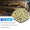 BIGLKNM 428H Motorcycle Chain 104 Links with 6pcs Connecting Master