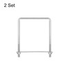 sourcing map Square U-Bolts, 2 Sets 112mm(4.41") Inner Width 150mm