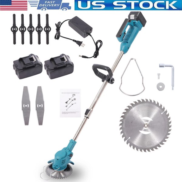 24V Electric Weed Lawn Weeder Cord Grass String Trimmers Cutter