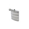 Frascos de licor de calidad superior, Modern Stripe Silver, 236.58ml