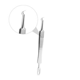 FOMIYES 6 Pcs Clip Precision Tools Pimple Tool Whiteheads Removal Whitehead Removal Tool Blemish Extractor Pimple Remover Tweezers Extruder Hair Stainless Steel