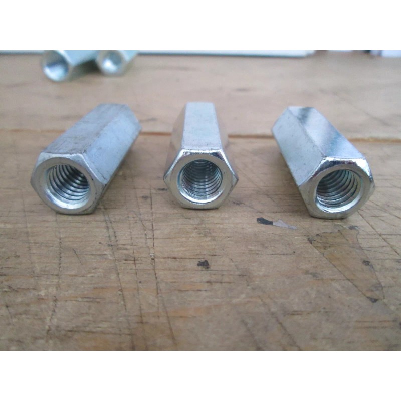 Windmill-Parts.com Well Cylinder Sucker Rod Threaded Coupler, 7/16" threads, F