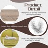 Geetery Plastic Sofa Seat Cushion Covers PVC Waterproof Couch Covers