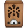 ClearClick Classic Vintage Retro Style Handmade Wooden AM/FM Radio w/