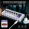 Mini Audio Mixer,Stereo Line Mixer for Sub-Mixing,Ultra Low-Noise,4-Channel,Microphone Independent Control,