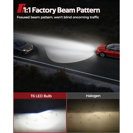 Torchbeam H11/H8/H9 9005/HB3 Fog Bulbs, Super Bright Light Bulbs with Fan, Long Lifespan Plug and Play, Pack of 4