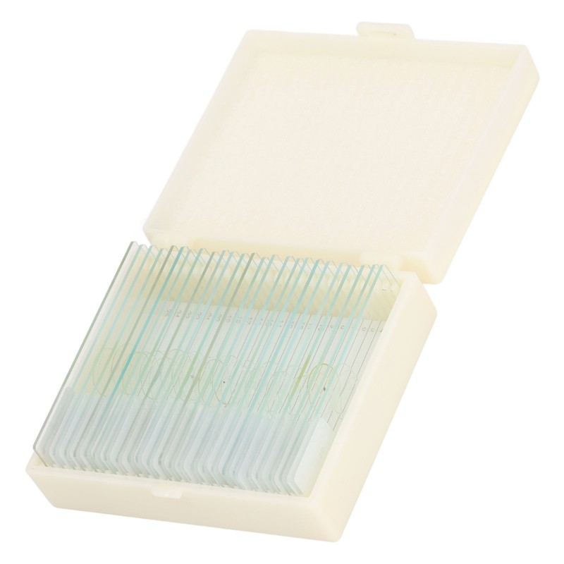 25PCS Microscope Slides Optical Glass Cover Transparent Slide Set for