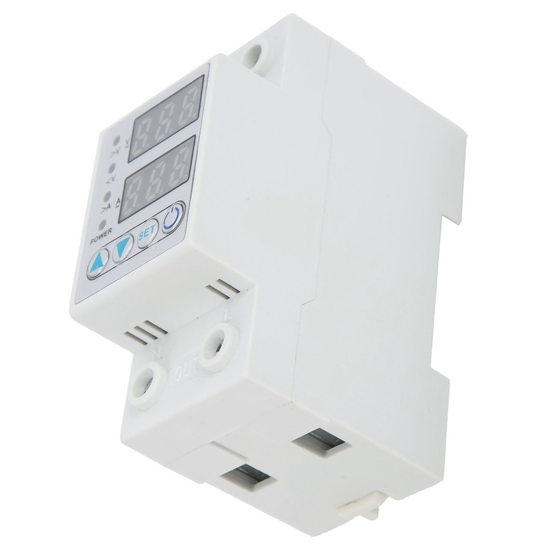 Overvoltage Undervoltage Protector LED Adjustable Self Reset Current Protector AC