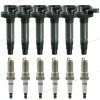 new 6PCS Ignition Coil & Spark Plug Kit For 2011-2014
