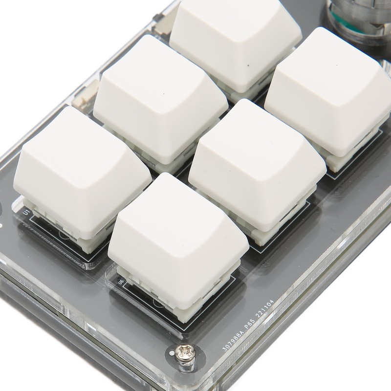 6 Key Mini Keypad with Knob Blue Switch Wired USB