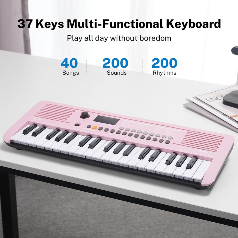 POGOLAB MK-2 37 Keys Kids Keyboard Piano, Portable Small Keyboard