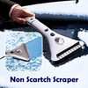ZONETECH Heated Car Window Ice Scraper with LED Light–Extendable Auto
