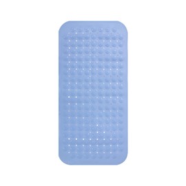 RAY STAR Bathtub Mat Non-Slip Shower Mats for Tub, Extra Long Cushioned Bathtub Mats with Drain Holes and Suction Cups Massage Soft on Feet Machine Washable Bathroom Accessories（Blue）