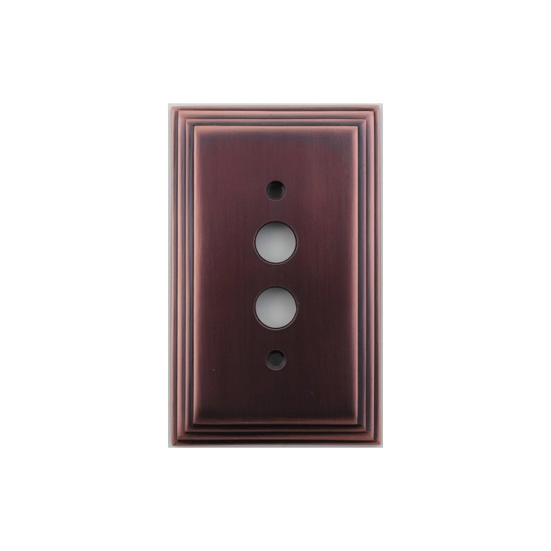 Classic Accents Deco Antique Copper 1 Gang Push Button Light