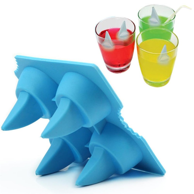 DOITOOL 1pc Shark Fin Ice Grid Ice Mold Creative Novel