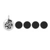 Aromatherapy Locket Diffuser Pendant Tree Shape Stainless Steel Hollow Essential