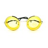 SA106 Thick Bifocal Yellow Lens Round Circle Novelty Glasses