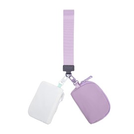 Women's Dual Pouch Zip Wristlet Wallet - Portable Coin Purse & Coin Pocket, Mini Wallet Detachable Card Holder package