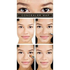 Phoera Full Coverage Concealer, hochpigmentiertes für dunkle Ringe unter den Augen, Make-up-Creme, Feuchtigkeitscreme, hilft, überschüssiges Öl zu kontrollieren 20 g (1 Stück) 101 Licht