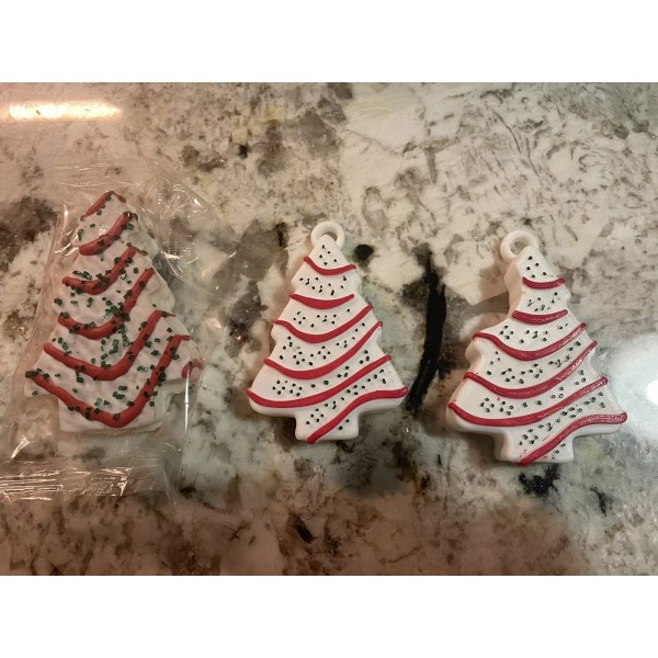 3 Little Debbie inspired Christmas Tree Ornaments