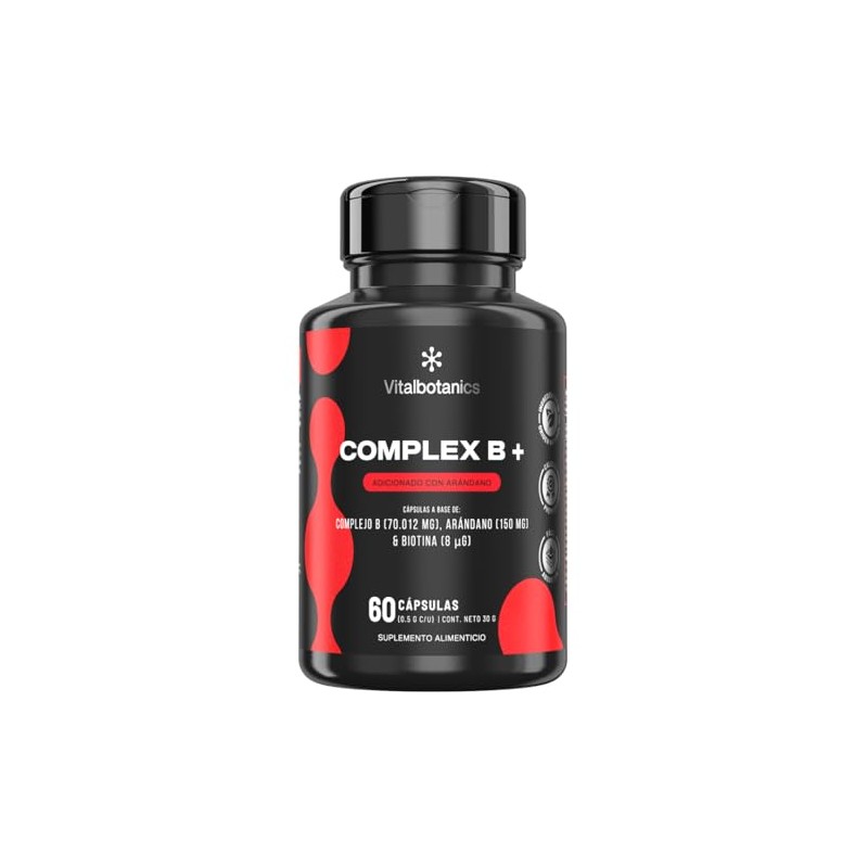 Complejo B Completo, Vitamina B12, B1, B2, B3, B5, B6,
