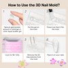 MIZHSE 3D Nail Molds for Nail Art, 1PC Silicone 3D
