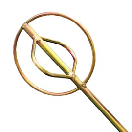 perfeclan Paint Mixing Rod Electric Mixing Rod Round Handle Paint Mixer Drill Accessories Putty Powder Mixer Latex Mix Stick for Home, Type A