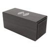 Bluetooth Speaker Digital Wooden Alarm Clock Wireless Charging 15W Dual