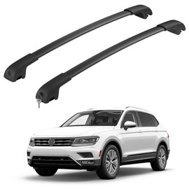 HmmtyRack 220lbs Roof Rack Cross Bars Fit for Volkswagen Tiguan 2018-2024 & Taos 2022-2024, Heavy Duty Anti-Theft Lockbale Aluminum Roof Rails Crossbars Rooftop Cargo Bars Luggage Racks Carrier