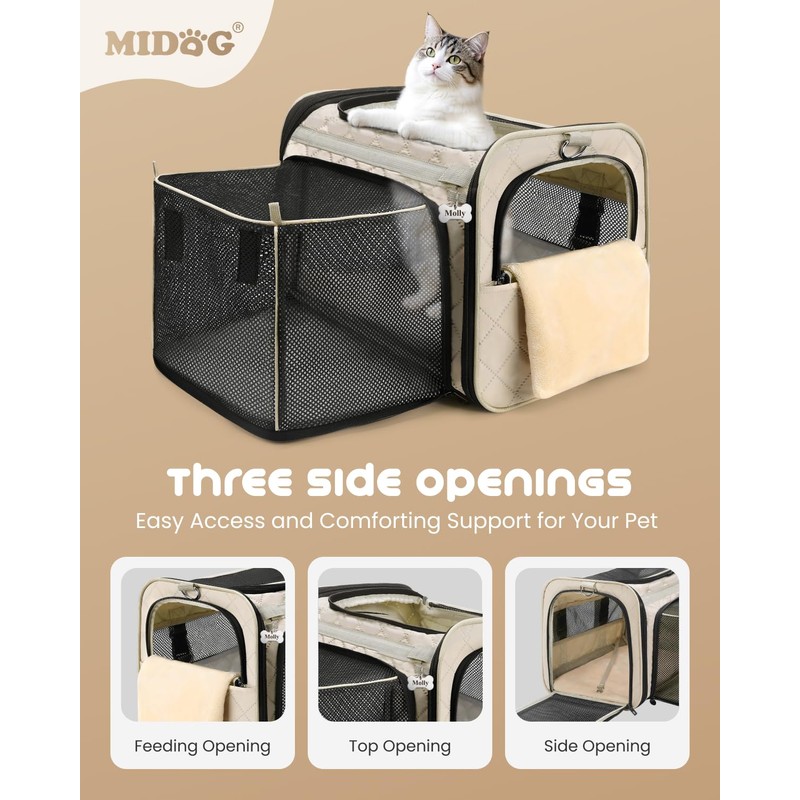 MIDOG Cat Carrier Soft for Small to Medium-Sized Cats,Up to