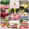 Mulbozy 2 Pcs Yellow and White Checkered Tablecloth, 54 ×