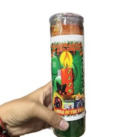 New years Candle - Color: Santa Muerte / Holy Death New Year Fixed Candle