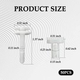 50PCS Compatible with GM Door Panel Clips OEM#15960325,Door Panel Retainer Clips Kit for Car Retainer Clips,Trim Clips Automotive Replacement Compatible with GMC 1500,K1500,C2500