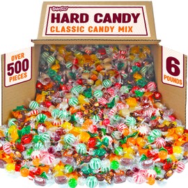 Swirleey Hard Candy Assortment - 6 Pounds - Old Fashioned Hard Candies - Classic Hostess Mix - Sweets for Desk, Offices, Schools, Gifts